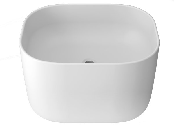  Solid Surface Wastafels Unique B813 - 55x40 cm ON TOP